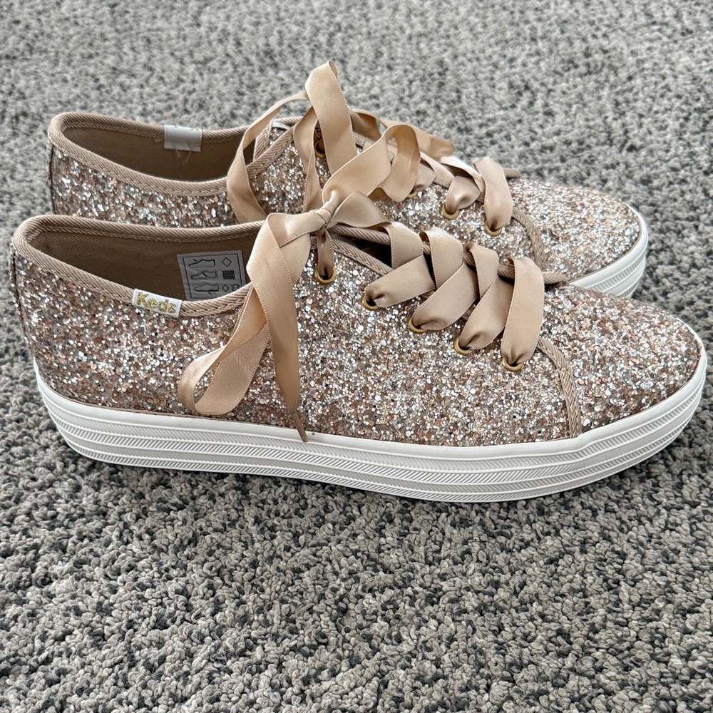 Brand new Keds Women's Glitter Sneakers - Gold Size 5.5